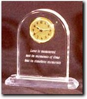 Custom Acrylic Clock Award