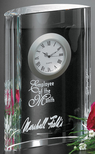 Crystal D Glass Clock Award