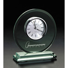 Engraved Glass Clock Award