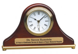 Engraved Desk Clock