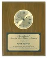 Walnut Wall Clock Award