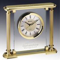Engraved Corporate Award Clock